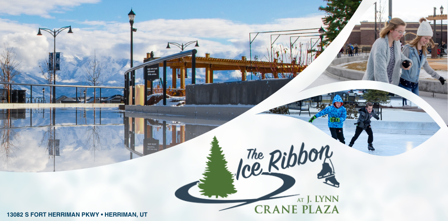 Ice skating at the Ice Ribbon at Crane Plaza