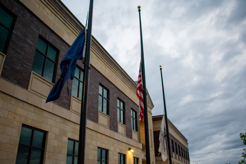 City Hall Flags Half-Staff