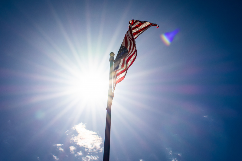 Bastian Elementary U.S. Flag Sunshine