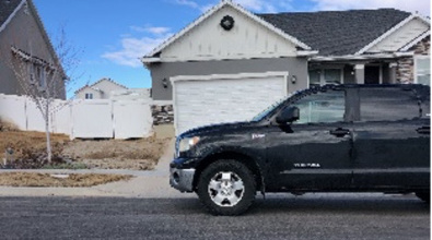 Parking blocking driveway