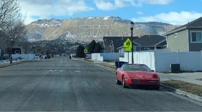 Vehicle parked opposite the flow of traffic