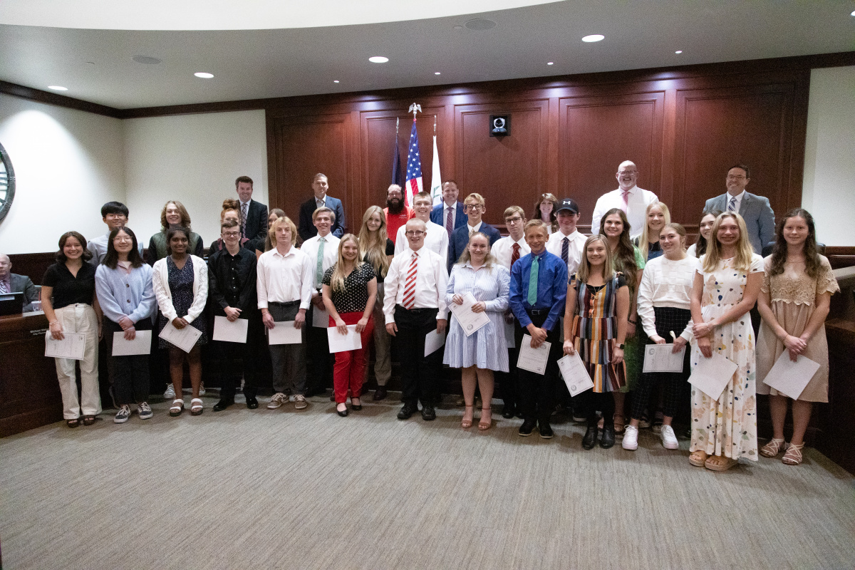 Youth Council Swearing In 2022-2023