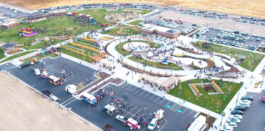 Drone view of Towne Days