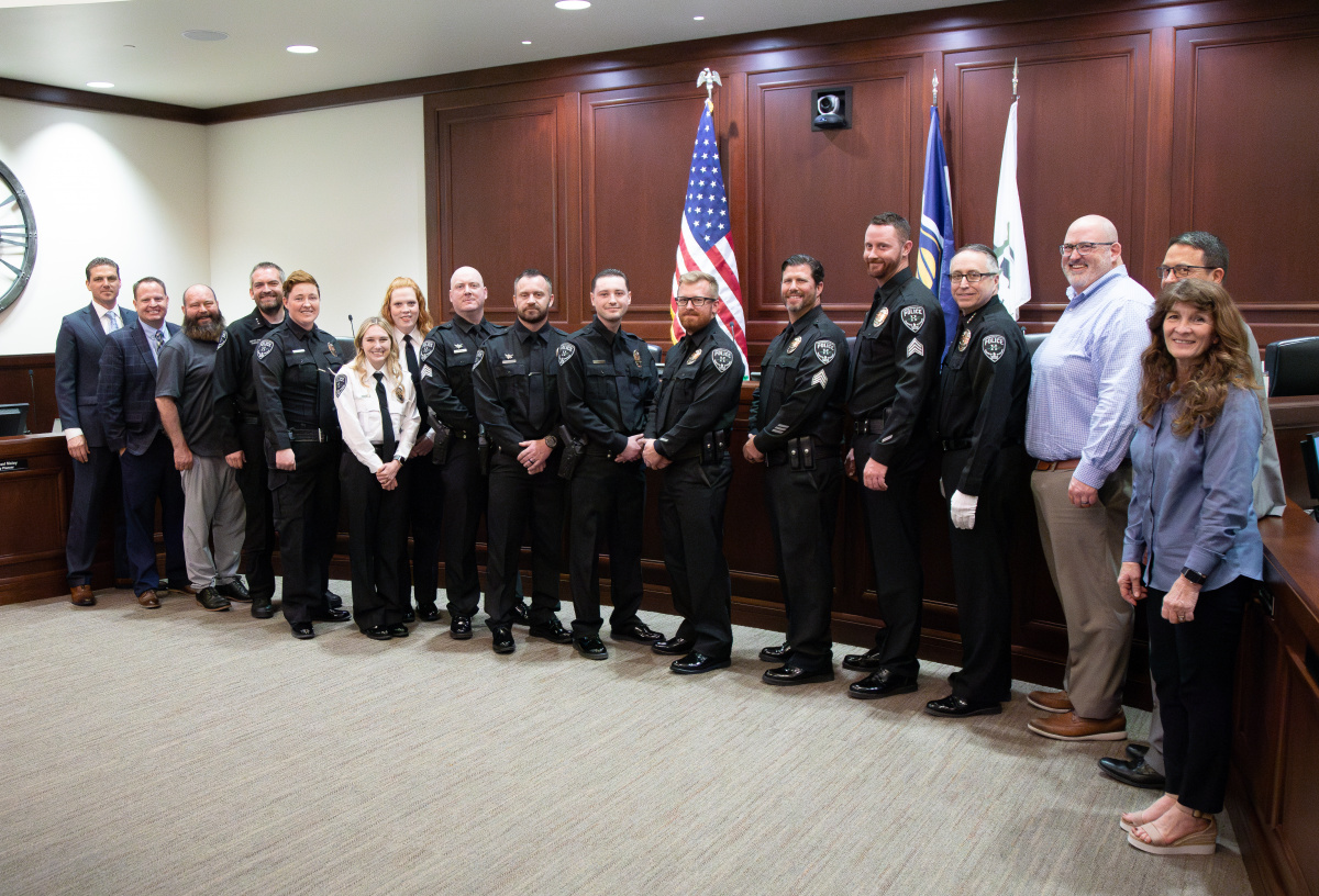 Herriman Police Department Badge Pinning - 4-10-24