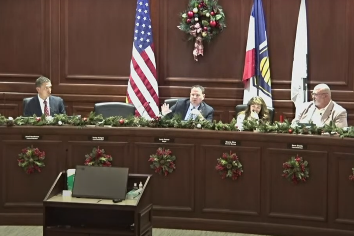 Members of the Herriman City Council sit at the dais at the December 11, 2024 City Council meeting.