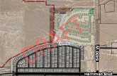 Draft subdivision layout for the Creek Ridge property in northern Herriman